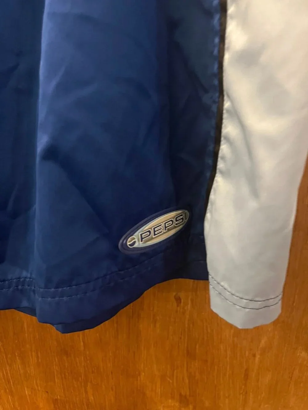 Size XL - Pepsi - Men's Blue and White Swim Trunks
